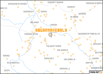 map of Āb Garmak-e Bālā