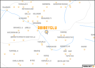 map of Ābī Beyglū