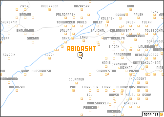 map of Ābī Dasht