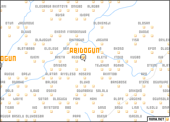 map of Abidogun