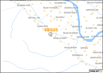 map of Abīdūs