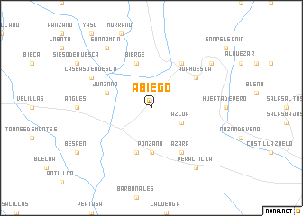 map of Abiego