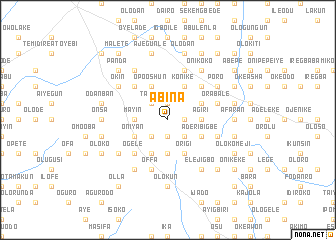 map of Abina