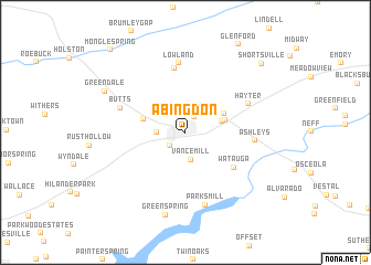 map of Abingdon