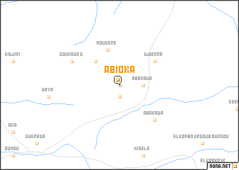 map of Abioka