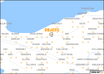 map of Åbjerg