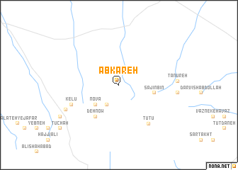 map of Ābkāreh