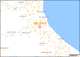 map of Ablānīk