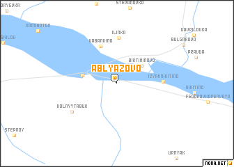 map of Ablyazovo