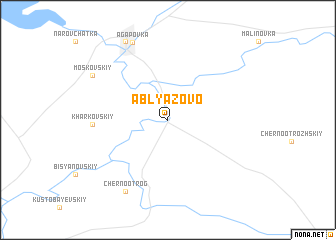 map of Ablyazovo