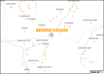 map of Ābnamā-ye Rūdān