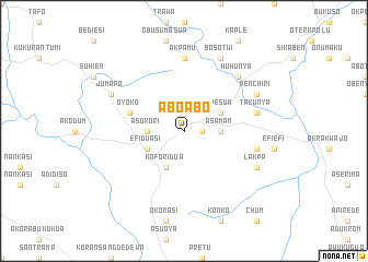 map of Aboabo