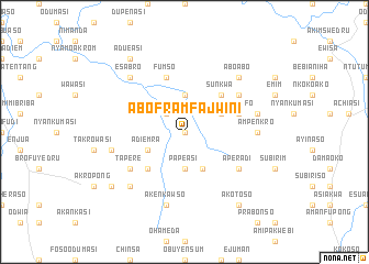 map of Aboframfajwini