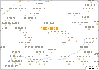 map of Abokindé