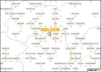 map of Aboloumé