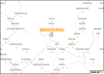 map of Abong-Miang I