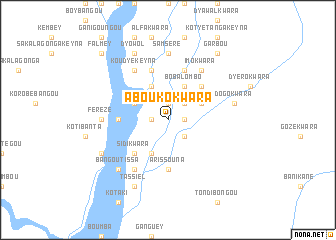 map of Abouko Kwara