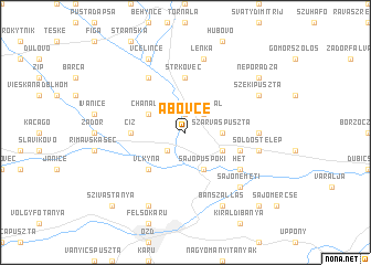 map of Abovce