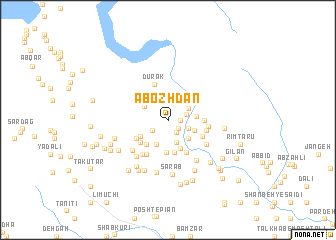 map of Ābozhdān