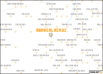 map of Abra Calacruz