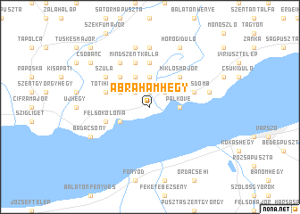 map of Ábrahámhegy