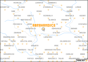 map of Abrahamovce