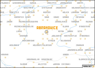 map of Abramowice