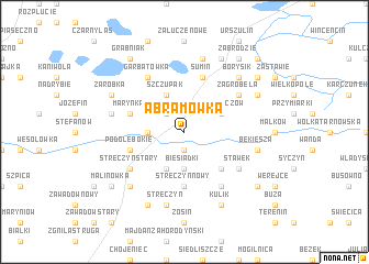 map of Abramówka