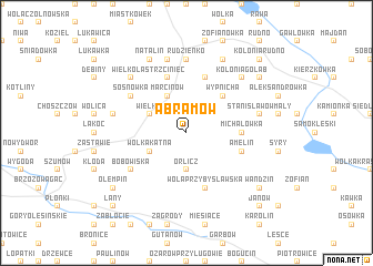 map of Abramów