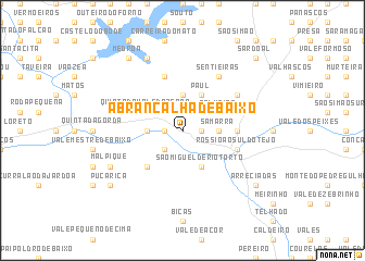 map of Abrancalha de Baixo