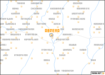 map of Abrema