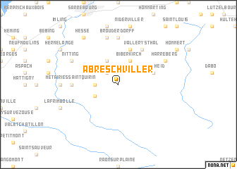map of Abreschviller