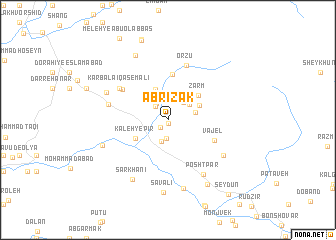 map of Āb Rīzak