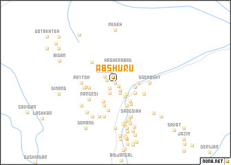map of Āb Shūrū