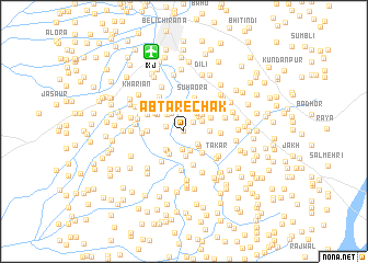 map of Abtāre Chak