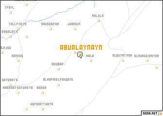 map of Abū al ‘Aynayn