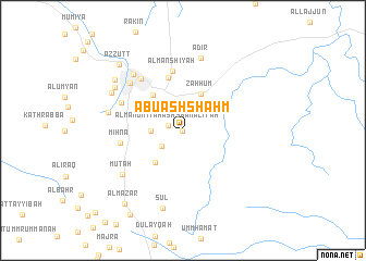 map of Abū ash Shaḩm