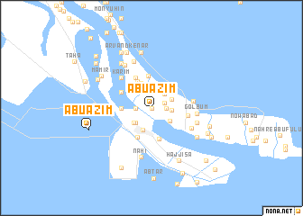 map of Abū ‘Aẕīm