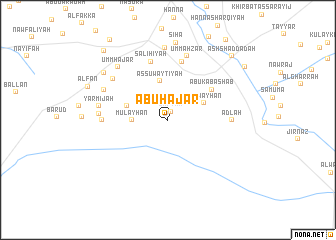 map of Abū Ḩajar