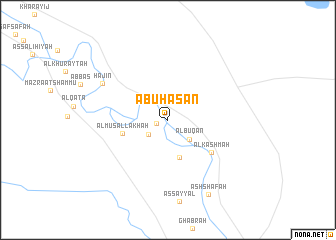 map of Abū Ḩasan