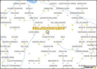 map of Abū Jadhah Kubrá