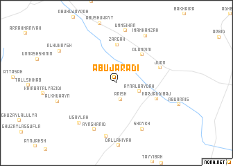 map of Abū Jarādī