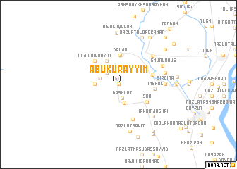 map of Abū Kurayyim