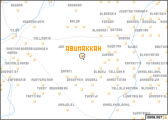 map of Abū Makkah
