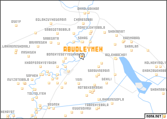 map of Abū ‘Oleymeh