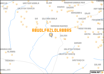 map of Abū ol Faẕl ol ‘Abbās