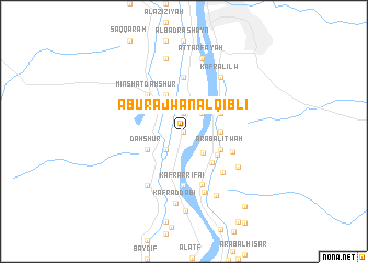 map of Abū Rajwān al Qiblī