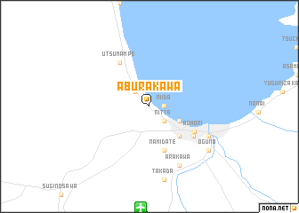 map of Aburakawa
