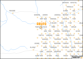 map of Abura