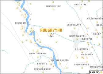 map of Abū Şayyāḩ